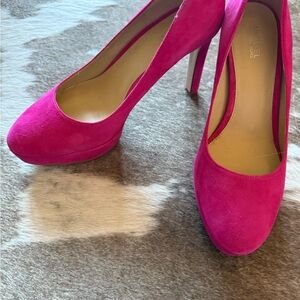 Michael Kors Fuchsia Suede Heels
